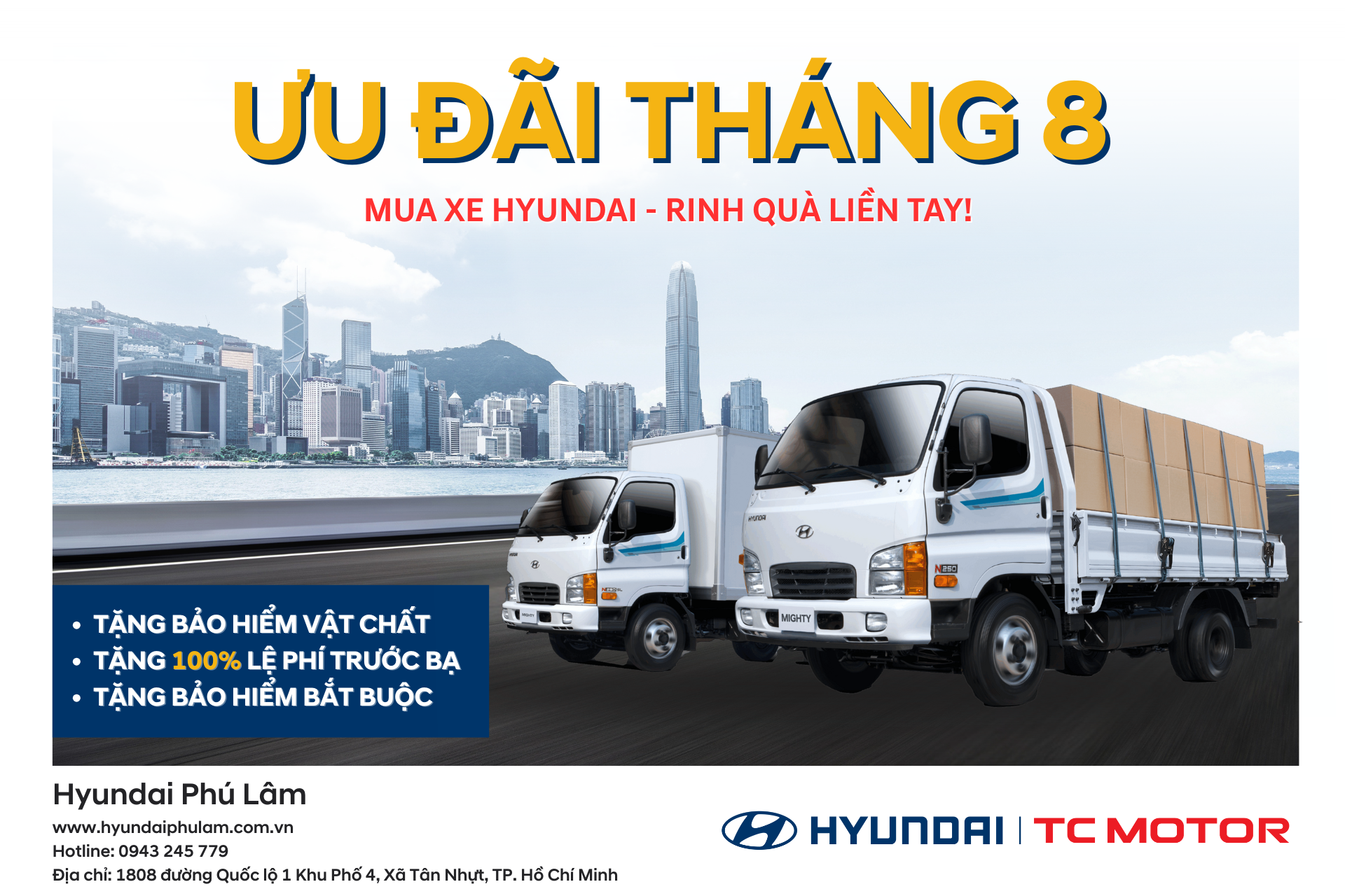 ƯU ĐÃI THÁNG 8: MUA XE HYUNDAI - RINH QUÀ LIỀN TAY!